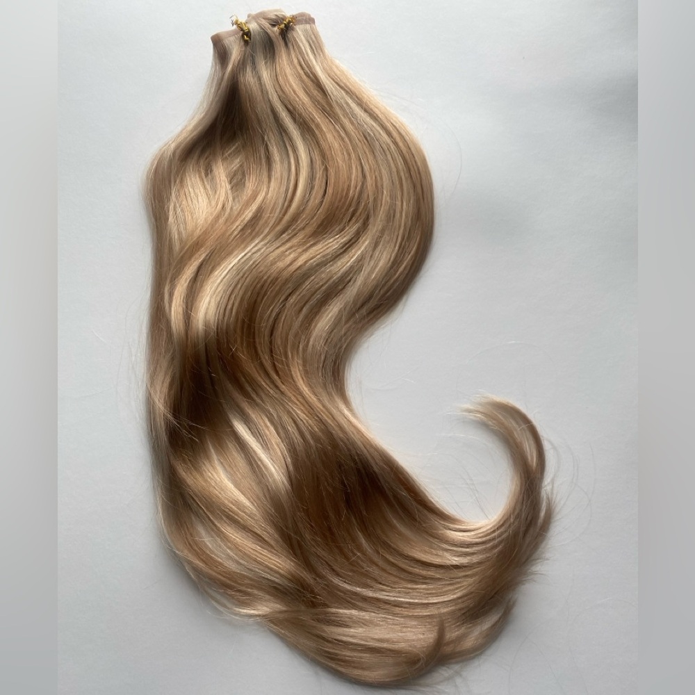 Hotbanana Seamless Clip in Remy Hair Extensions 22 inch 150g 7pcs #D-P18A/613A